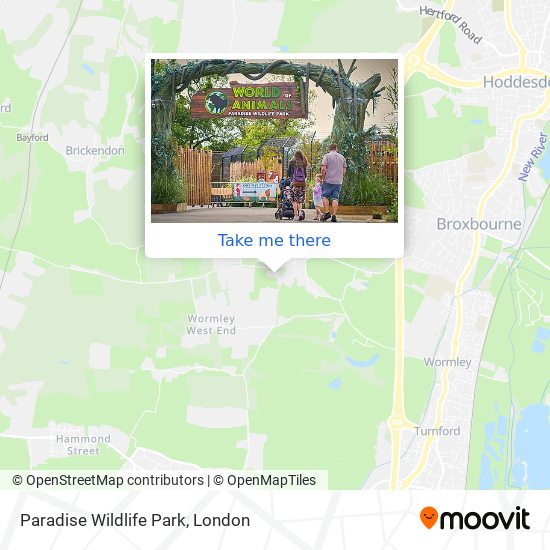 Paradise Wildlife Park map