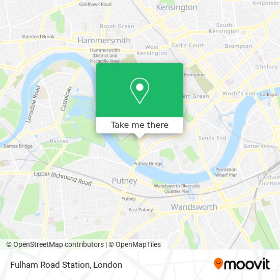 Fulham Road Station map