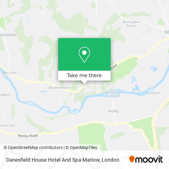 Danesfield House Hotel And Spa Marlow map