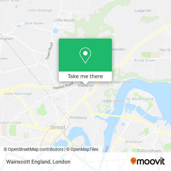 Wainscott England map