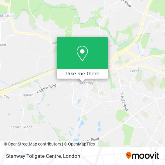 Stanway Tollgate Centre map