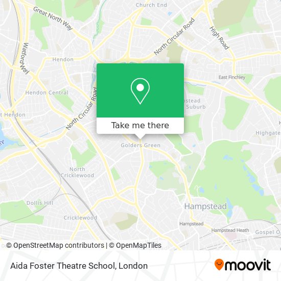 Aida Foster Theatre School map