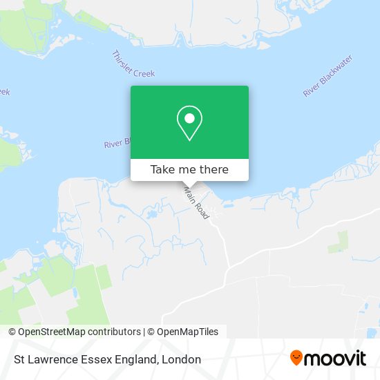 St Lawrence Essex England map
