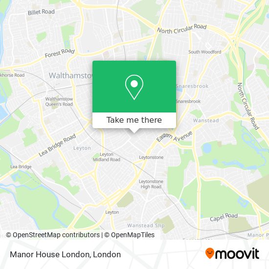 Manor House London map