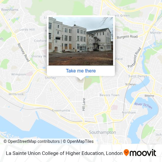 How to get to La Sainte Union College of Higher Education in London by Bus  or Train?
