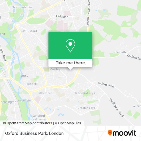 Oxford Business Park map