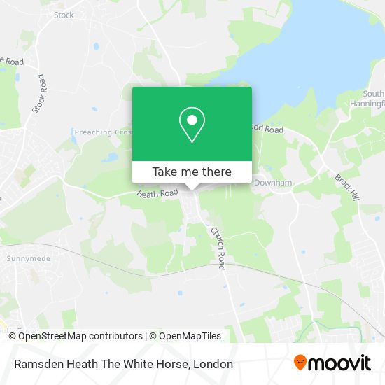 Ramsden Heath The White Horse map
