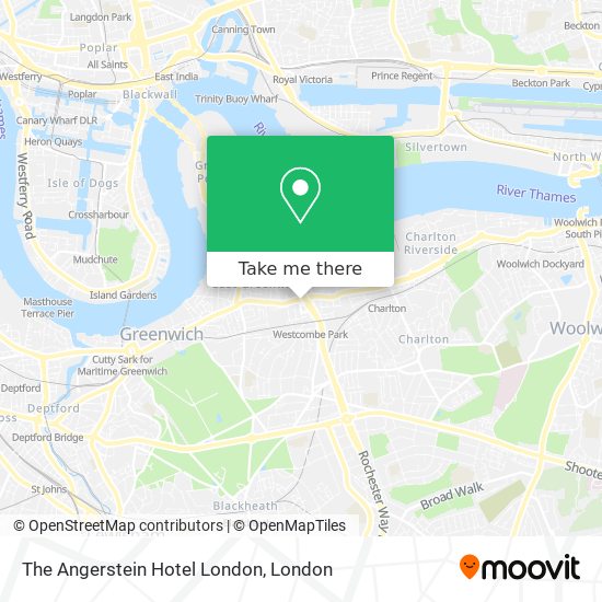 The Angerstein Hotel London map