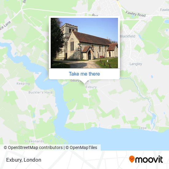 Exbury map