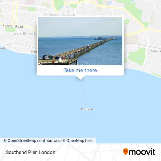 Southend Pier map