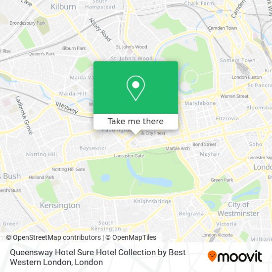 Queensway Hotel Sure Hotel Collection by Best Western London map