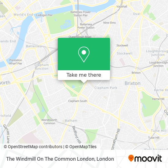The Windmill On The Common London map