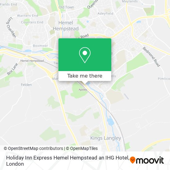 Holiday Inn Express Hemel Hempstead an IHG Hotel map