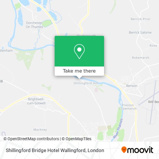 Shillingford Bridge Hotel Wallingford map