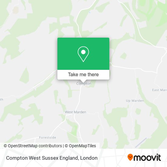 Compton West Sussex England map