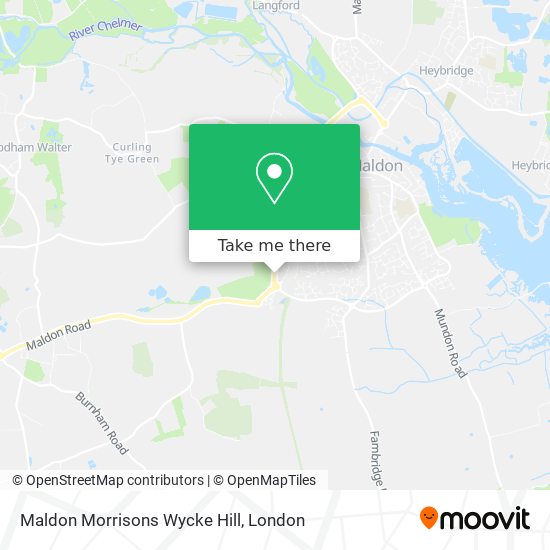 Maldon Morrisons Wycke Hill map