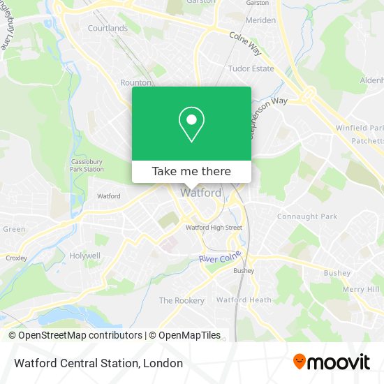 Watford Central Station map