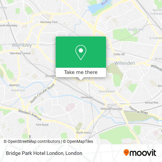 Bridge Park Hotel London map