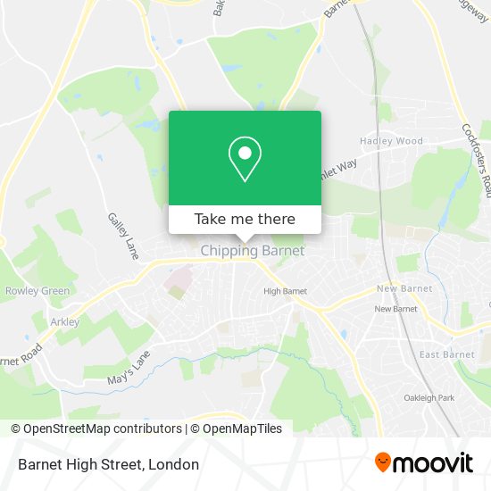 Barnet High Street map