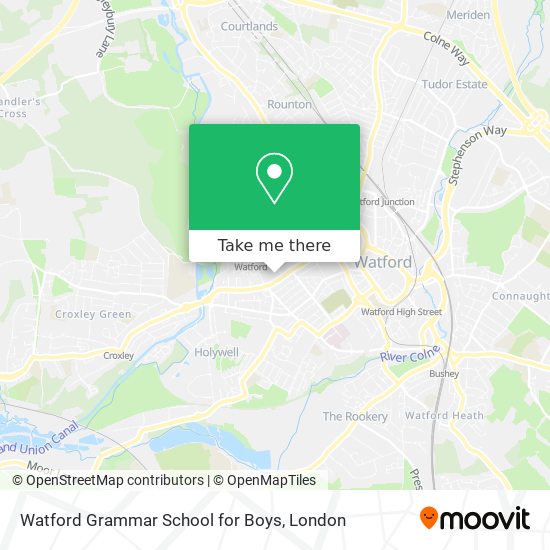 Watford Grammar School for Boys map