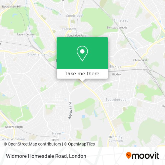 Widmore Homesdale Road map