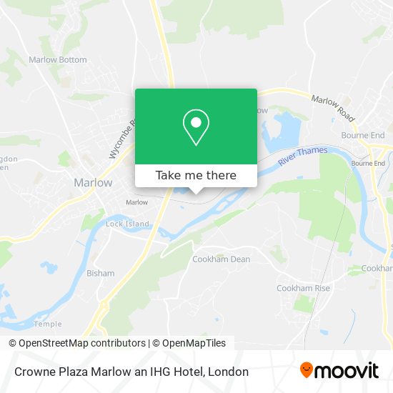 Crowne Plaza Marlow an IHG Hotel map