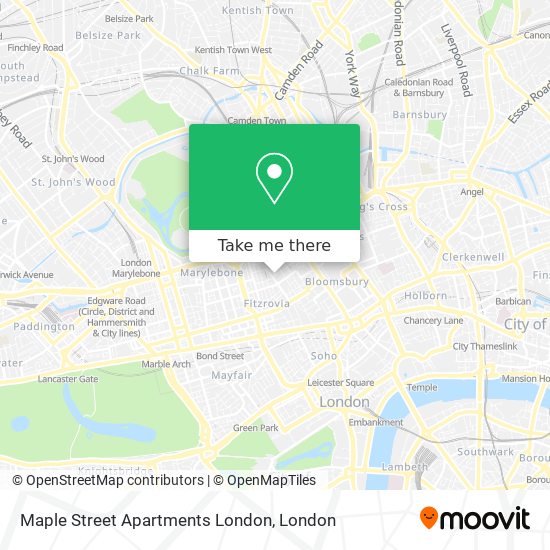 Maple Street Apartments London map