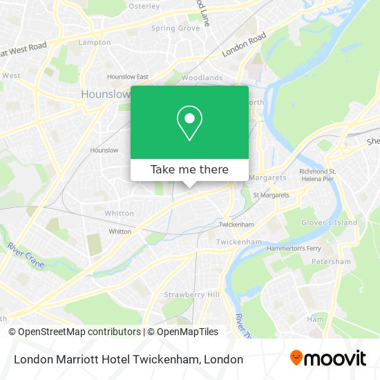 London Marriott Hotel Twickenham map