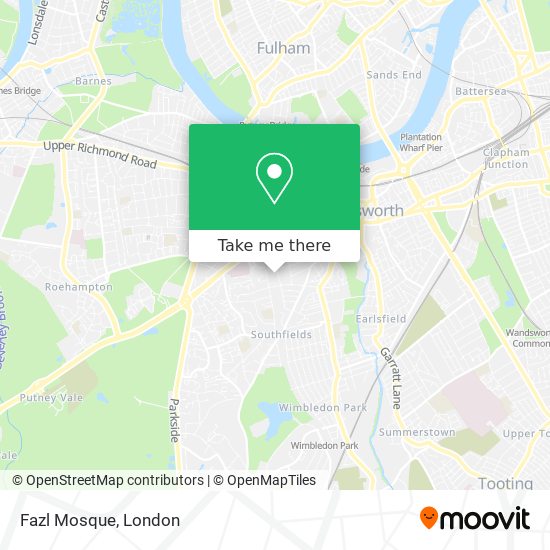 Fazl Mosque map