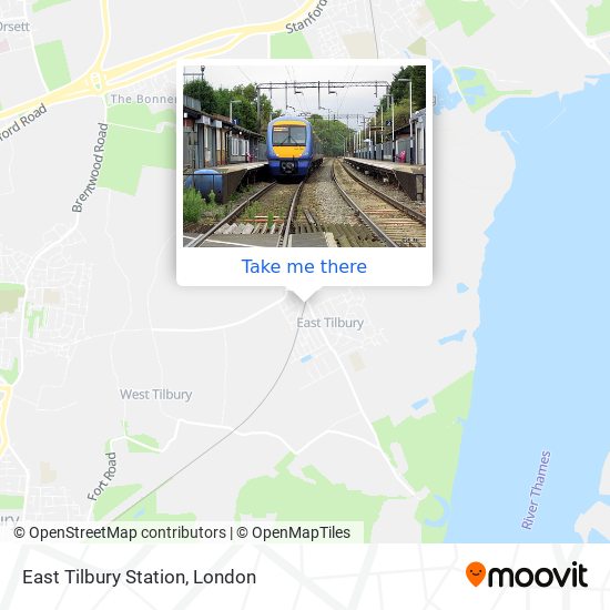 East Tilbury Station map