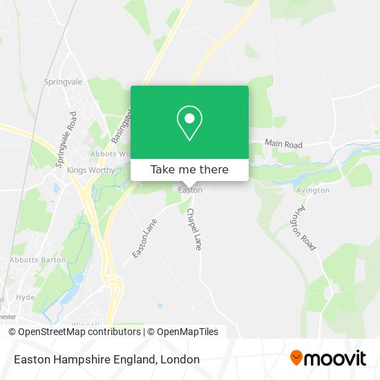 Easton Hampshire England map