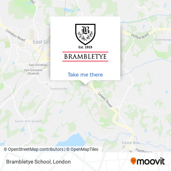 Brambletye School map