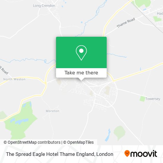 The Spread Eagle Hotel Thame England map