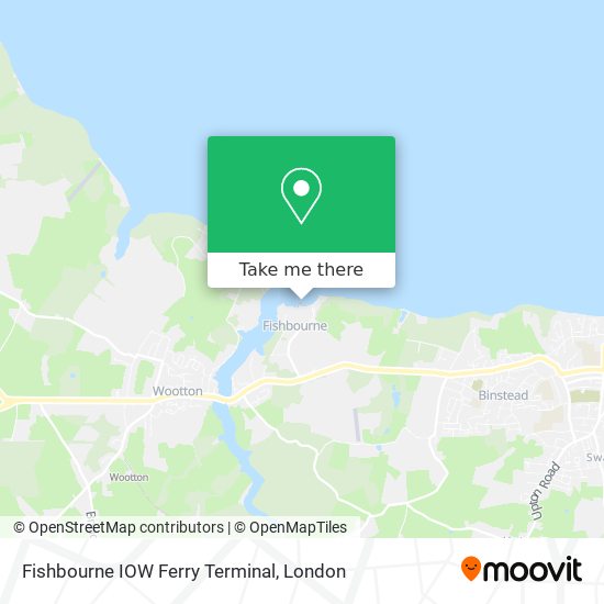 Fishbourne IOW Ferry Terminal map