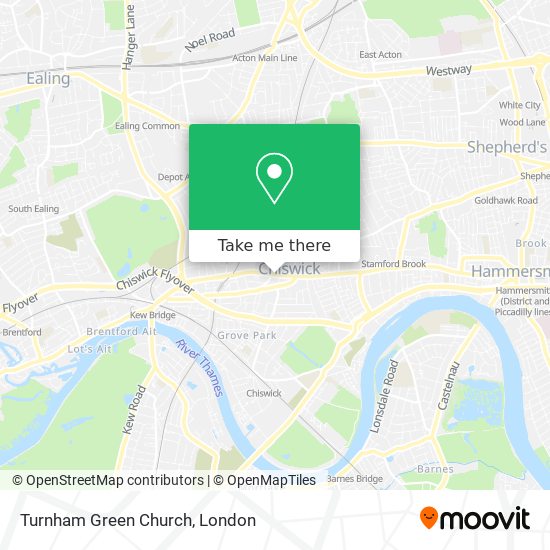 Turnham Green Church map