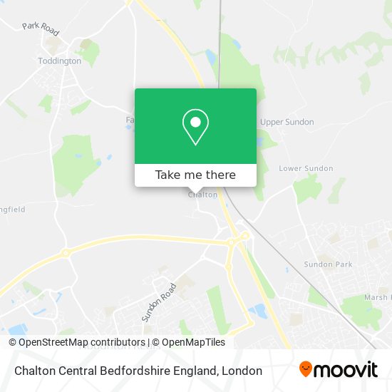 Chalton Central Bedfordshire England map
