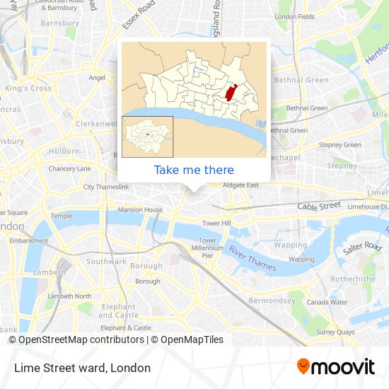 Lime Street ward map
