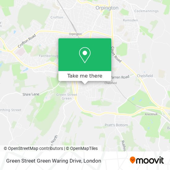 Green Street Green Waring Drive map