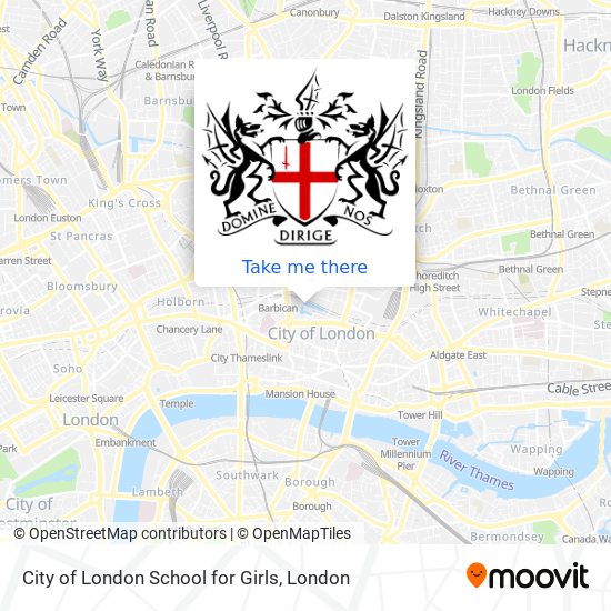 City of London School for Girls map