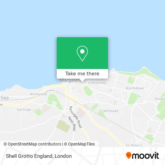 Shell Grotto England map