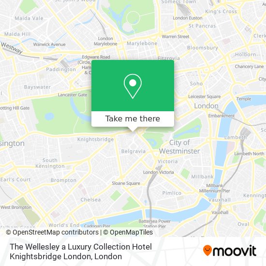 The Wellesley a Luxury Collection Hotel Knightsbridge London map
