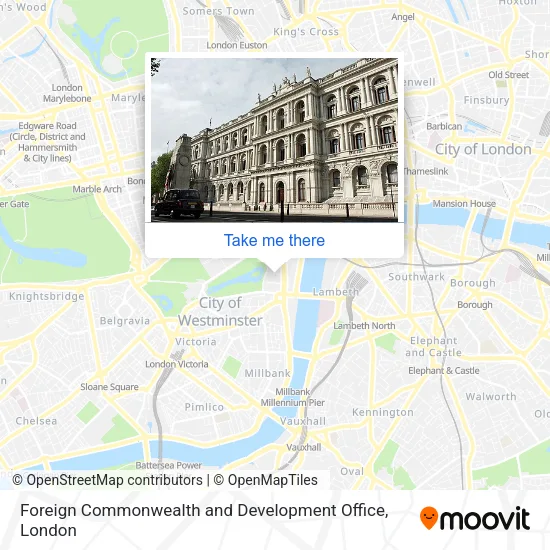 Foreign Commonwealth and Development Office map