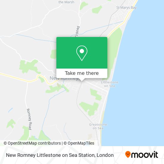 New Romney Littlestone on Sea Station map