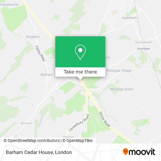Barham Cedar House map