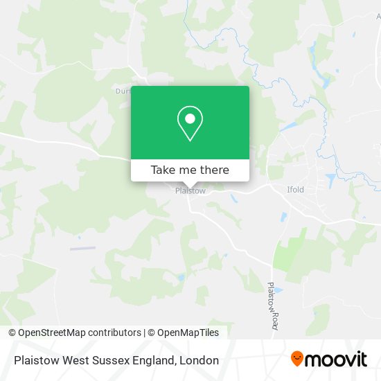 Plaistow West Sussex England map