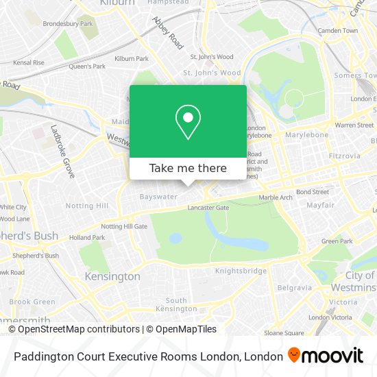 Paddington Court Executive Rooms London map