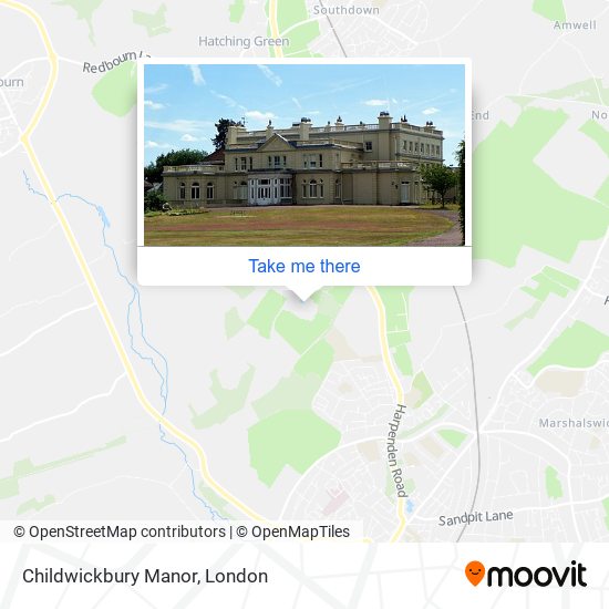 Childwickbury Manor map