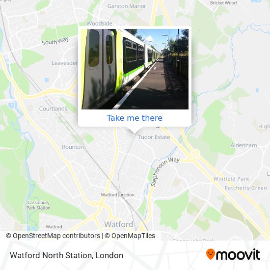 Watford North Station map