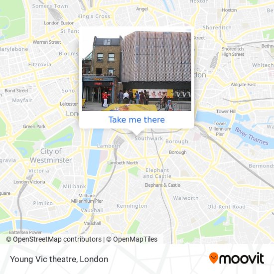 Young Vic theatre map