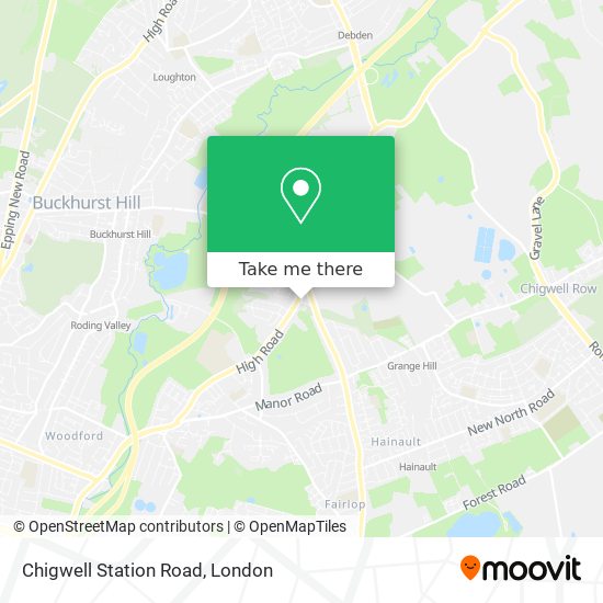 Chigwell Station Road map
